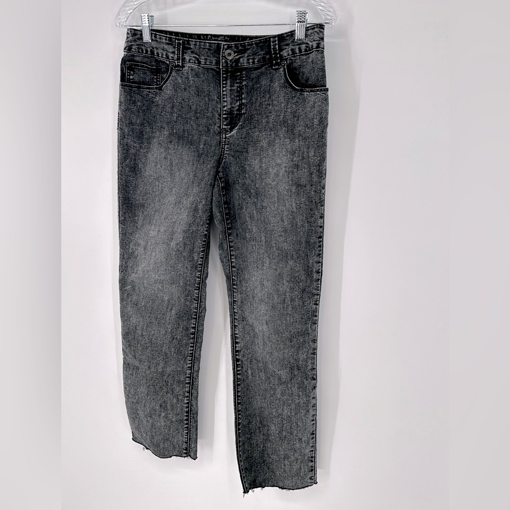 Chico’s women’s platinum denim ultimate fit-slim leg jeans size 0.5 (6)